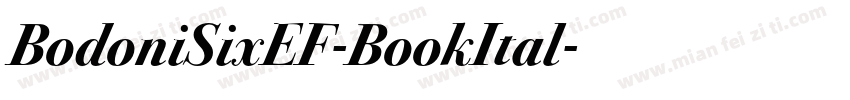 BodoniSixEF-BookItal字体转换