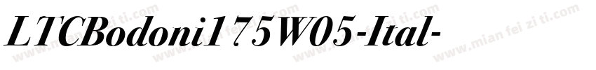 LTCBodoni175W05-Ital字体转换