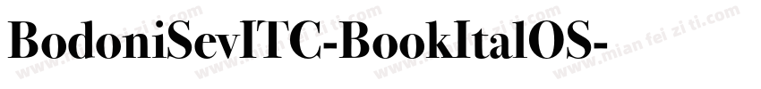 BodoniSevITC-BookItalOS字体转换