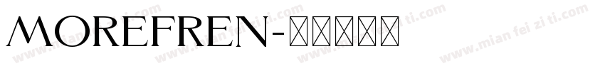morefren字体转换