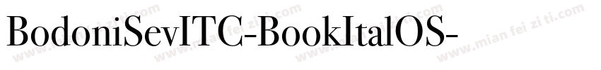 BodoniSevITC-BookItalOS字体转换