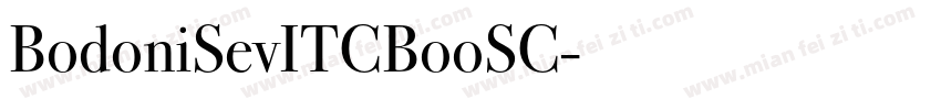 BodoniSevITCBooSC字体转换