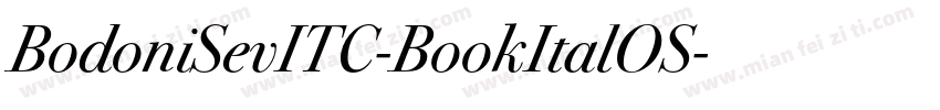 BodoniSevITC-BookItalOS字体转换