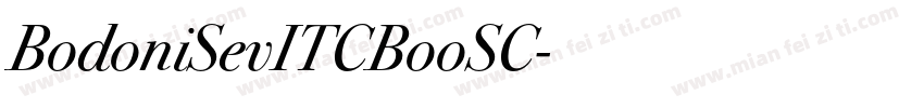BodoniSevITCBooSC字体转换