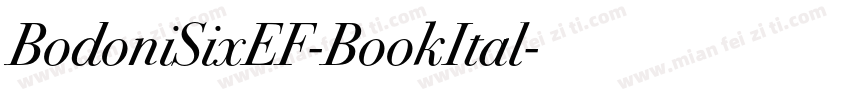 BodoniSixEF-BookItal字体转换