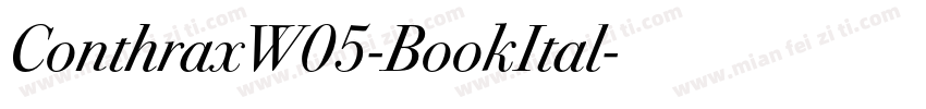 ConthraxW05-BookItal字体转换