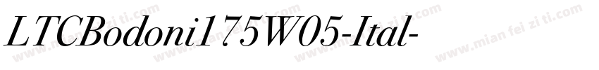 LTCBodoni175W05-Ital字体转换