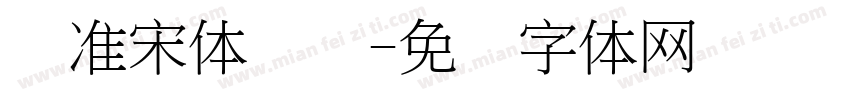 标准宋体国际字体转换