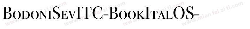 BodoniSevITC-BookItalOS字体转换