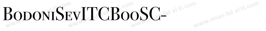 BodoniSevITCBooSC字体转换
