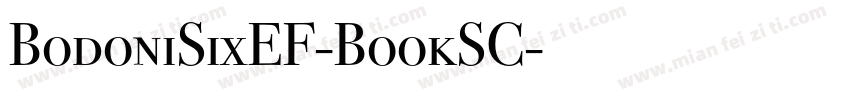 BodoniSixEF-BookSC字体转换