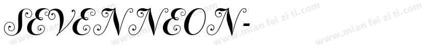 SEVENNEON字体转换