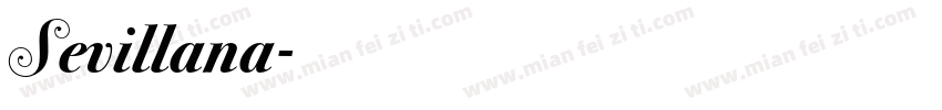 Sevillana字体转换