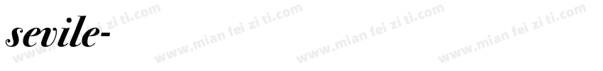sevile字体转换