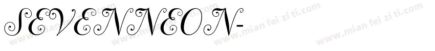 SEVENNEON字体转换