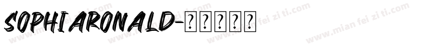 SophiaRonald字体转换