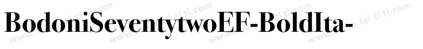 BodoniSeventytwoEF-BoldIta字体转换