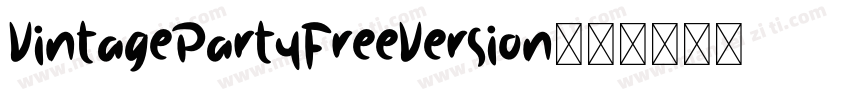 VintagePartyFreeVersion字体转换