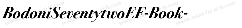 BodoniSeventytwoEF-Book字体转换