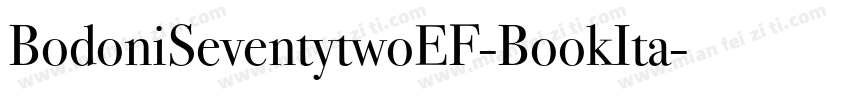 BodoniSeventytwoEF-BookIta字体转换