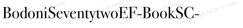 BodoniSeventytwoEF-BookSC字体转换