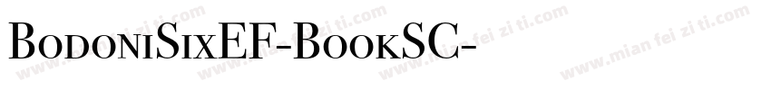 BodoniSixEF-BookSC字体转换