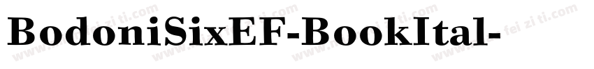BodoniSixEF-BookItal字体转换