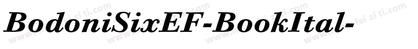 BodoniSixEF-BookItal字体转换
