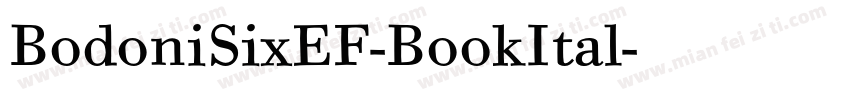 BodoniSixEF-BookItal字体转换