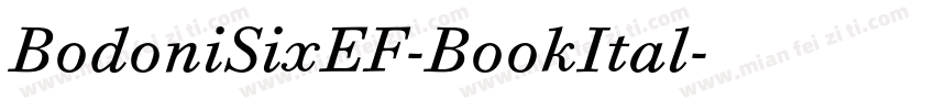 BodoniSixEF-BookItal字体转换