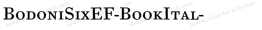 BodoniSixEF-BookItal字体转换