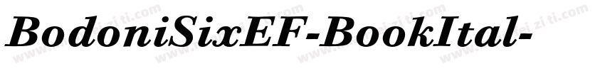 BodoniSixEF-BookItal字体转换