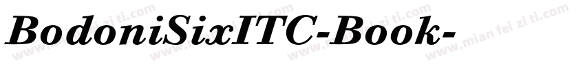 BodoniSixITC-Book字体转换