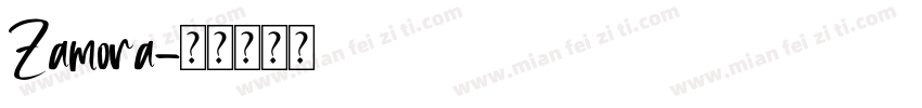 Zamora字体转换