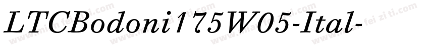 LTCBodoni175W05-Ital字体转换