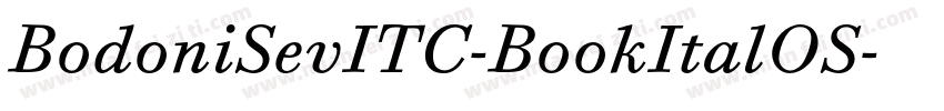 BodoniSevITC-BookItalOS字体转换