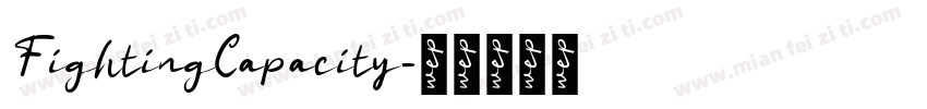 FightingCapacity字体转换