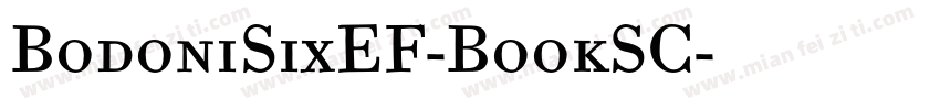 BodoniSixEF-BookSC字体转换
