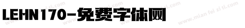 LEHN170字体转换