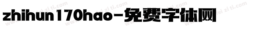 zhihun170hao字体转换