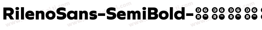 RilenoSans-SemiBold字体转换