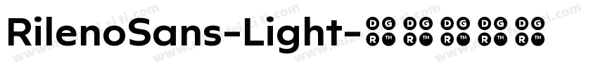 RilenoSans-Light字体转换