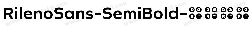 RilenoSans-SemiBold字体转换