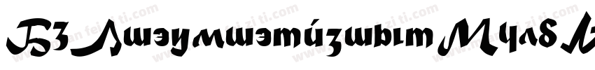 D3LitebitmapismBoldSelif-8MnZ字体转换