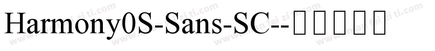 Harmony0S-Sans-SC-字体转换