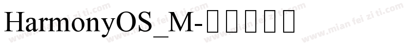 HarmonyOS_M字体转换