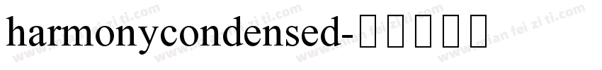 harmonycondensed字体转换