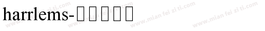 harrlems字体转换