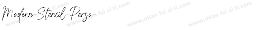 Modern-Stencil-Perso字体转换