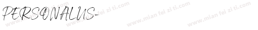PERSONALUS字体转换